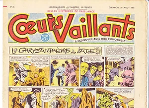 COEURS VAILLANTS N°35 du 29 août 1954 Erik Rigot Gloesner Pellos - Picture 1 of 1