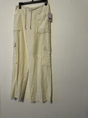 SO грузовой брюки средний женщин струящийся с белый новый с Ярлыками - Изображение 1 из 4