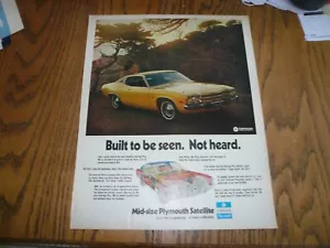 Plymouth - Vintage Print Ad - Mid Size Satellite - Bild 1 von 1