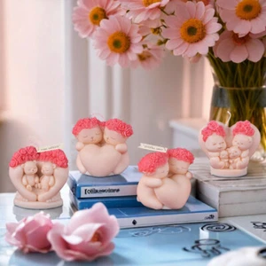 1Pcs Rose Bear Candle Mold DIY Silicone Mold Candle Making Valentine's Day Gifts - Picture 1 of 15