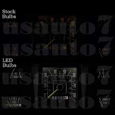 NEW Dash Cluster Gauge White LED LIGHT KIT Fits 73-79 Ford F100 F150 F250 Bronco Foto 1 de 4