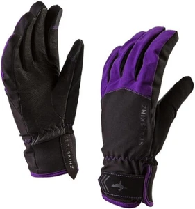 SEALSKINZ wasserdichte Allwetter Strickhandschuhe Damen groß lila Touchscreen - Bild 1 von 5