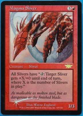 Magma Sliver FOIL Legions PLD Red Rare MAGIC MTG CARD (ID# 479951) ABUGames - Image 1 of 2