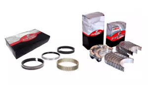 Main & Rod Bearings w/ Moly Piston Rings for 1976-1995 Chevrolet SBC 305 5.0L - Picture 1 of 3