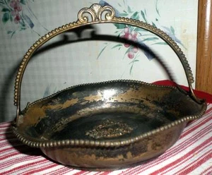 VIntage/Antique Shabby Old Rockford Silver Co. Quadruple Plate Basket 6 Inch R4 - Picture 1 of 6