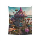 Fairy House Mushroom Garden At Enchanting Beach Haven Printed Wall Tapestry