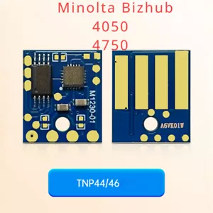 10x Toner Chip for Konica Minolta Bizhub 4050, 4750 TNP44, TNP46, (A6VK01W) - Afbeelding 1 van 3