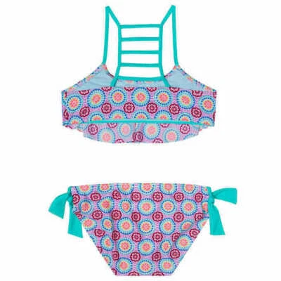 НОВЫЙ БЕЗ ЯРЛЫКОВ ДЕВОЧЕК РАЗМЕР 14 СПЛЕТНИ ДЕВОЧКА ДВА ИЗДЕЛИЯ БИКИНИ КУПАЛЬНИК КОСТЮМ БИРЮЗОВЫЙ РЕМЕШОК - Изображение 1 из 2