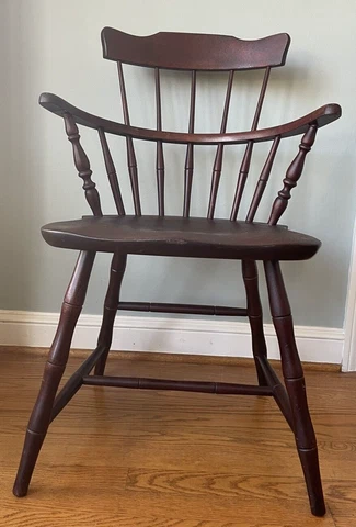Vtg/Antique Nichols & Stone Windsor Arm Chair ~ Small Windsor Chair ~ 31" x 21" Cover