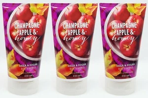 3 Bath & Body Works CHAMPAGNE APPLE HONEY Shea Sugar Scrub Tube 8 oz - Picture 1 of 1