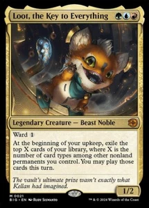MTG LOOT, THE KEY TO EVERYTHING 21 FOIL EXC BOTTINO LA CHIAVE UNIVERSALE BIG EN - Picture 1 of 1
