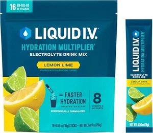 Liquid I.V.® Hydration Multiplier - Lemon Lime | Electrolyte Powder Drink Mix - Picture 1 of 7