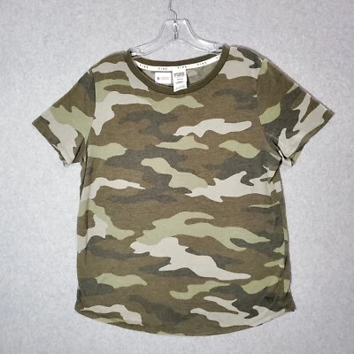 Top Rosa Victorias Secret Mujer L Verde Camuflado Camisa Manga Corta Cuello Redondo Foto 1 de 4