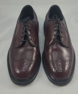Vintage Michael Britton Men's Burgundy Leather Dress Shoes Size 8.5 NWOT 