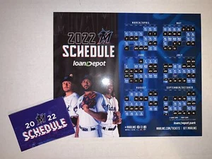 2022 MIAMI MARLINS MAGNET SCHEDULE SKED - LOAN DEPOT - SGA - Picture 1 of 1
