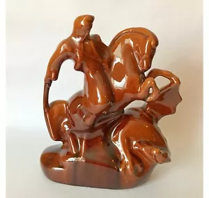 Ceramic figurine Cossack soviet vintage statuette USSR Ukraine - Picture 1 of 10