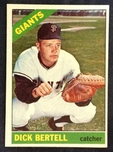 1966 #587 Dick Bertell Giants Topps Baseball EX-EX-MT RARO NUMERO HI - Foto 1 di 2