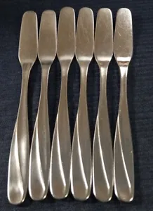 Set of 6 older WMF Cromargan SERENA pattern master butter knives Germany  - Picture 1 of 8