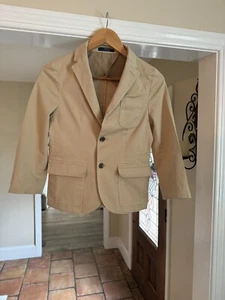POLO RALPH LAUREN Boys Tan Kids Blazer Jacket Sports Coat Easter Church - Picture 1 of 17