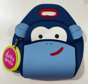 Bolso de Almuerzo Infantil Dabbawalla Mono Azul Nuevo Con Etiquetas - Imagen 1 de 6
