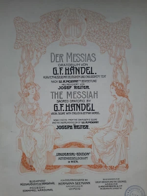 Georg Friedrich Händel: "Der Messias" Oratorium Piano Klavierauszug - Bild 1 von 3