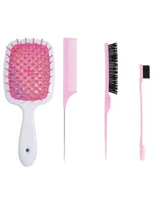 Conjunto de pente e escova... escova desembaraçadora e borda - Imagem 1 de 4