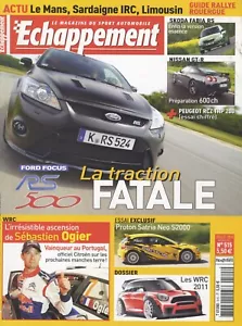 ECHAPPEMENT n°515 07/2010 FORD FOCUS RS500 PORTON NASTRIAS S2000 WRC NISSAN GT-R - Foto 1 di 1