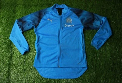 OLYMPIQUE MARSEILLE 2018//2019 FOOTBALL TRACK TOP JACKET TRAINING PUMA ORIGINAL - Image 1 of 4