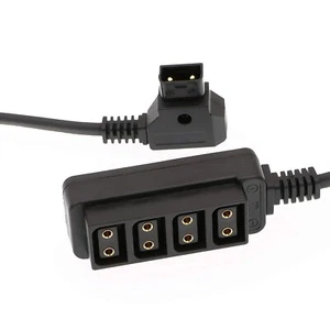 for V-Mount Battery D-tap Power Splitter Cable Dtap to 4 Port Female Power Hub- - Picture 1 of 8