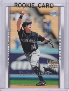 Troy Tulowitzki 2007 Upper Deck BASEBALL ROOKIE CARD Colorado Rockie Baseball RC - Foto 1 di 2