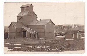 Cartolina antica Ellsworth, Iowa / forse ascensore o fienile vecchia casa - Foto 1 di 2