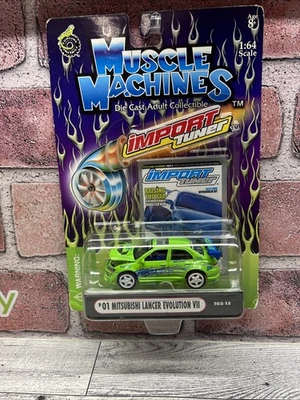Muscle Machines Import Tuner '01 Mitsubishi Lancer Evo VII 1:64 Scale - Image 1 of 4