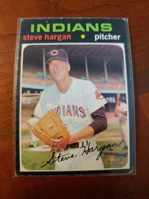 1971 Topps Steve Hargan #375 Cleveland Indians Baseball - Image 1 of 4