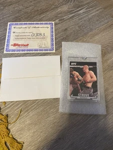 2013 Topps UFC Knockout Stefan Struve Blank Back 1/1 - Picture 1 of 2