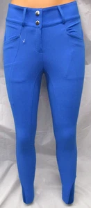pantaloni equitazione leggeri economici blu chiaro completi taglia 34 36 A3 - Foto 1 di 6