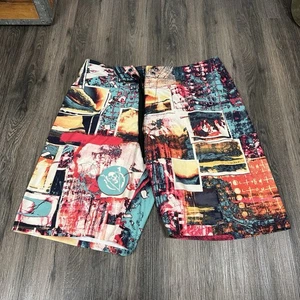 Rare Y2k 2000s Oakley AOP Over Exposure Board Swim Shorts Trunks Mens 34 Re Inve - Picture 1 of 8