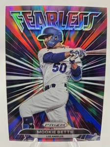 2022 Panini Prizm - Fearless Mookie Betts #FL-5 Red White & Blue Prizm Pristine - Picture 1 of 2