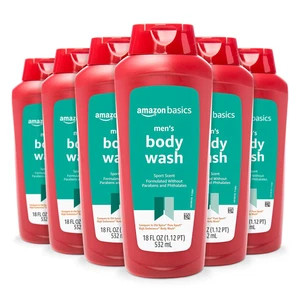 Mens Soap Body Wash, Sport Scent, 18 Fluid Ounce, Pack of 6 - Picture 1 of 12