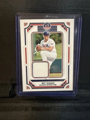 2024 USA Baseball Stars & Stripes - Trey Yesavage Patch/Relic Toronto Blue Jays - Image 1 of 2