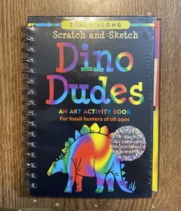 Scratch and Sketch Dino Dudes: An Art Activity Book for Fossil Hunters of All Ag - Picture 1 of 6