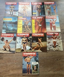 Strength & Health Muscle Bodybuilding Magazine Lot Of 13 1954-1956 Hoffman - Picture 1 of 5