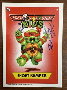 Short Kemper Raphael 2024 Mutagen Canister Ninja Turtles TMNT Card #5b Auto - Picture 1 of 3