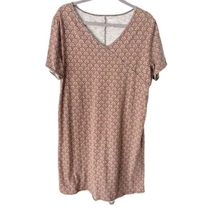 Vestido para mujer Duluth Trading Company XL a N Flow Jersey tejido beige geo - Imagen 1 de 6