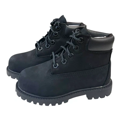 Timberland Premium 6 pulgadas de encaje impermeable negro talla 7,5 W/L niño pequeño TB 112807 001 Foto 1 de 4