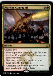 Magic The Gathering Atarka's Command Rare #213 - Picture 1 of 2