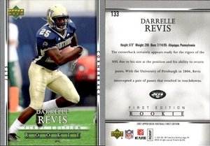 2007 Upper Deck First Edition RC Darrelle Revis #133 Pittsburgh/New York Jets - Picture 1 of 1