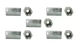 Fastenal 1137824 Steel 1/2-13” X 1-3/4" X 11/16” Zinc Plated Coupling Nut (5) - Picture 1 of 3