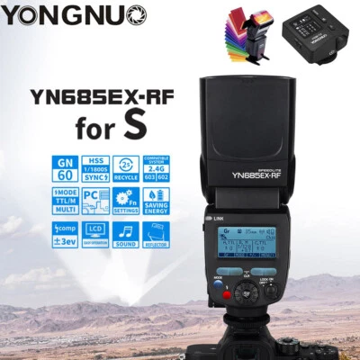 YONGNUO YN685EX-RF Camera Flash HSS TTL Speedlite for Sony with YN32-TX Trigger - Image 1 of 4
