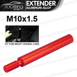 Red M10 x 1.5 Shift Knob Extension for Gear Shifter Lever Extender FOR Honda - Foto 1 di 7
