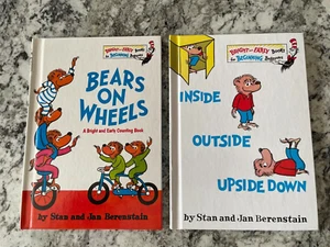 Set of 2 Hardcover Books Bears On Wheels and Inside Outside Upside Down - Picture 1 of 3